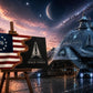 1776/Space Force Custom Jack — 3D Wooden Military Flag Wall Art