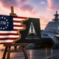 1776/Space Force Custom Jack — 3D Wooden Military Flag Wall Art