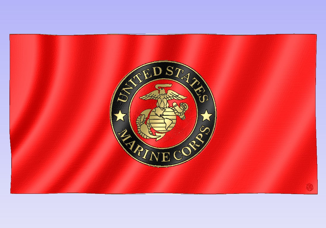 MARINE CORPS CUSTOM JACK MILITARY FLAG