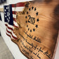 2nd Amendment 3D Wooden Flag