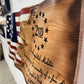 2nd Amendment 3D Wooden Flag