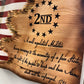 2nd Amendment 3D Wooden Flag